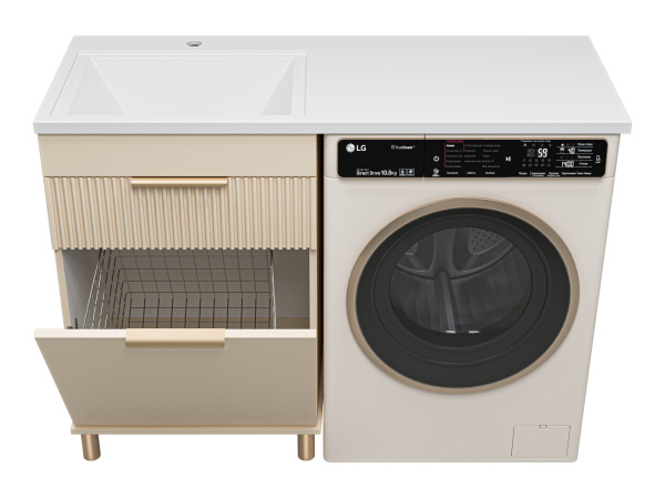 Тумба с раковиной под стиральную машину Brevita Enfida УТ000024651